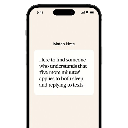 Match Note on phone