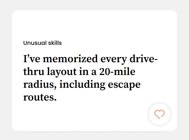 i've memorized