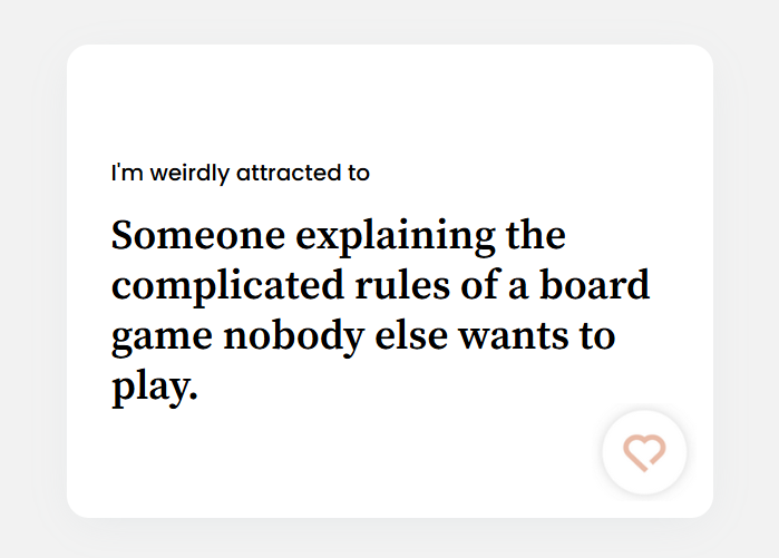I'm weirdly attracted to the someone explanaing the complicated rules
