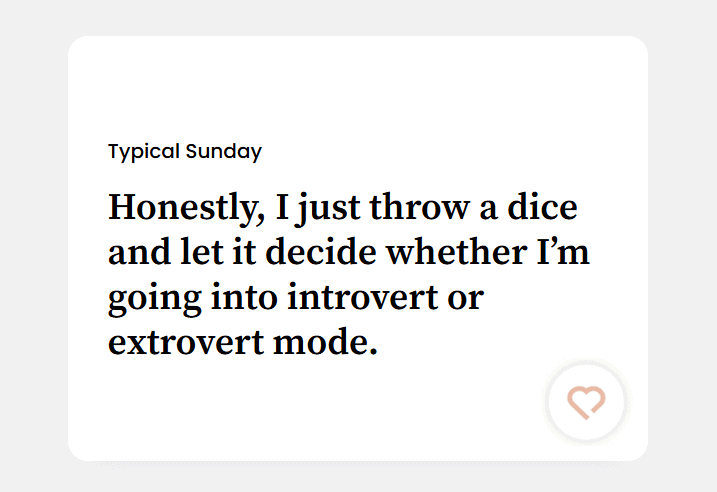 honestly i just throw