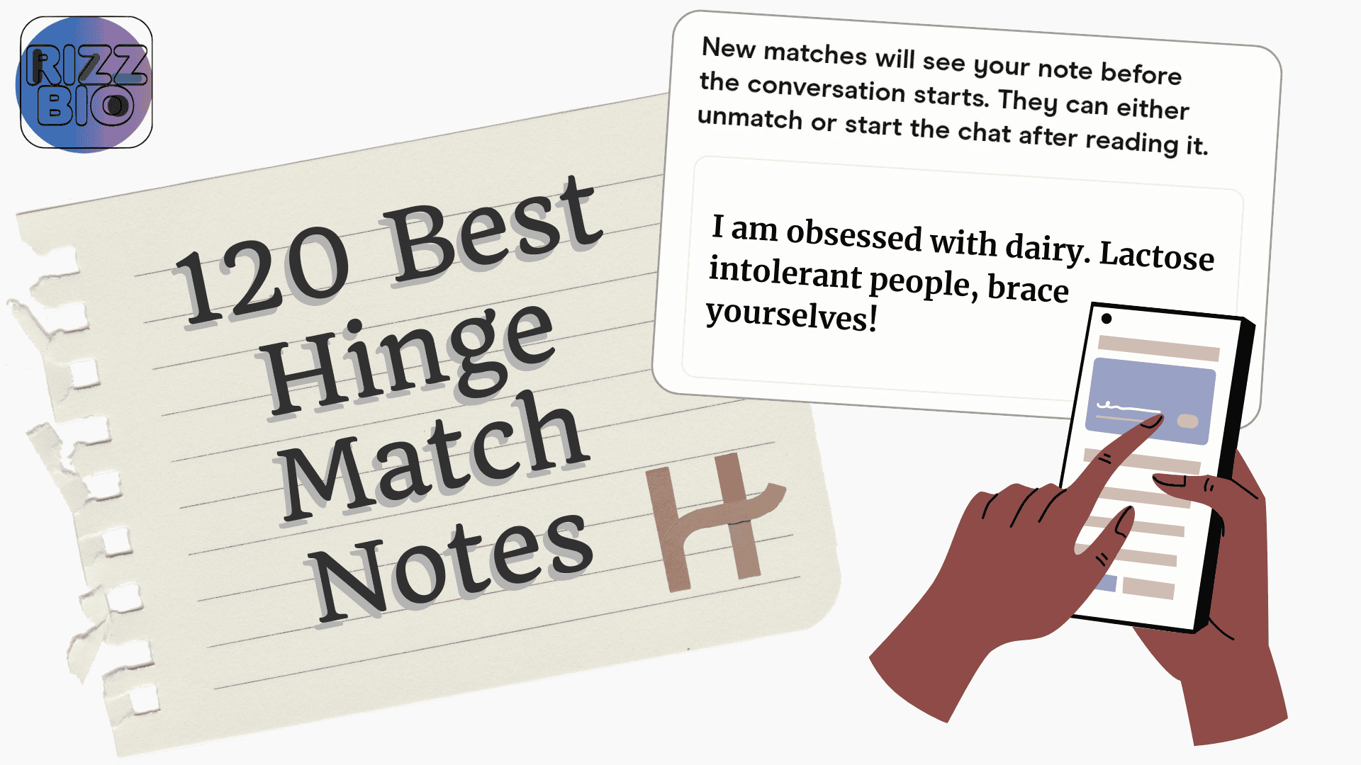 120 Best Hinge Note Examples That Your Matches Will Love