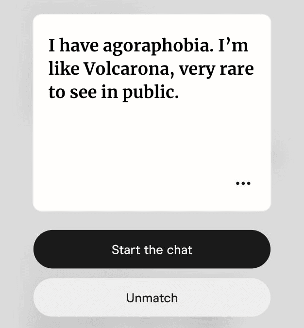 I have agoraphobia. I’m like Volcarona, very rare to see in public.