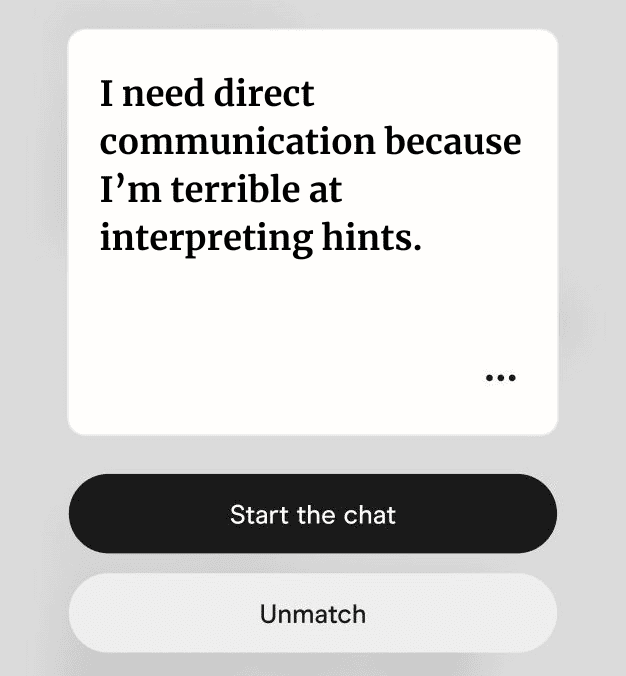 I need direct communication because I’m terrible at interpreting hints.