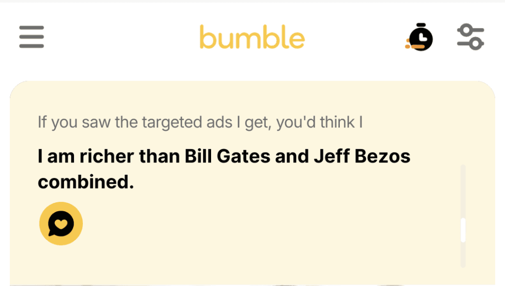 If you saw the targeted ads I get, you'd think I