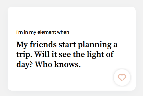 my friends start planning