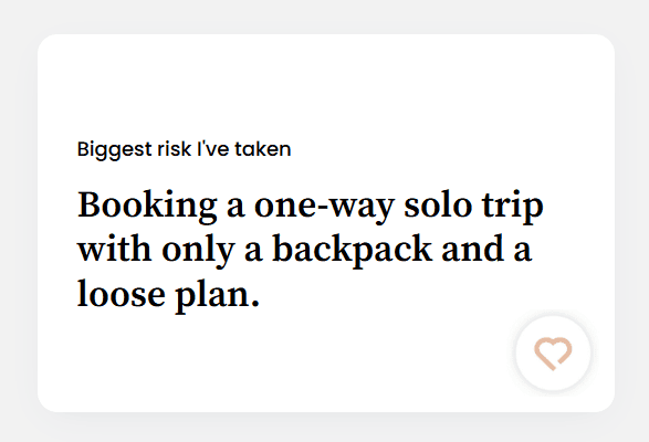 Biggest risk I've taken