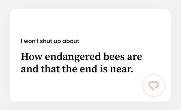 I won't shut up about