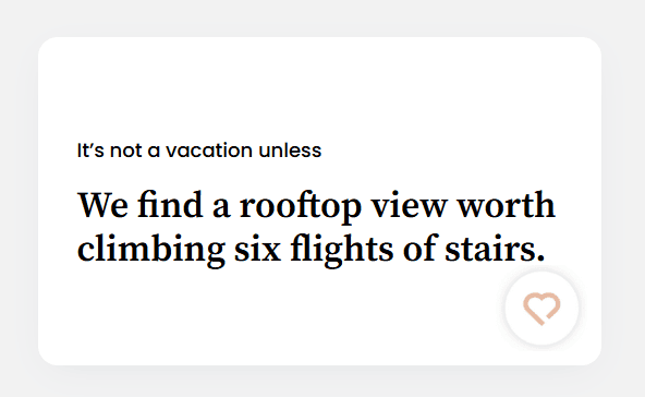 We find a rooftop view worth climbing six flights of stairs.