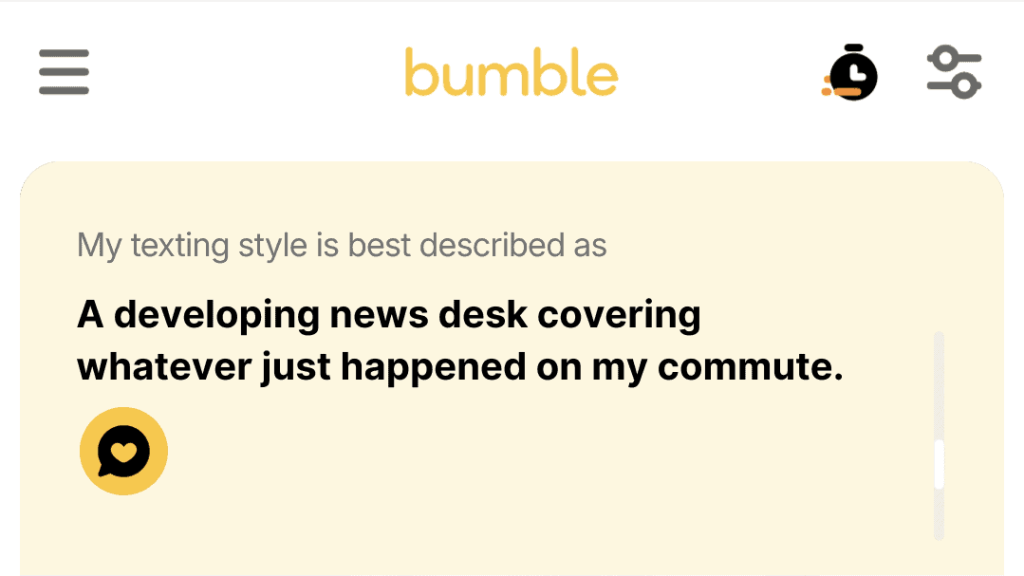 1. A developing news desk covering whatever just happened on my commute.