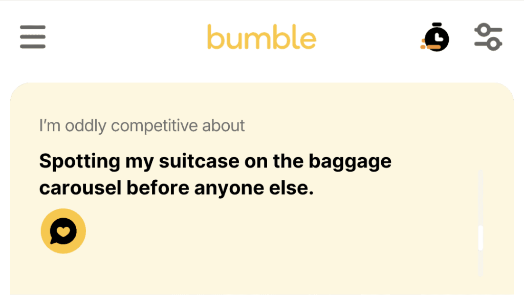 1. Spotting my suitcase on the baggage carousel before anyone else.