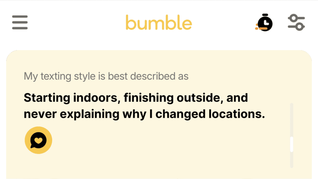 3. Starting indoors, finishing outside, and never explaining why I changed locations.