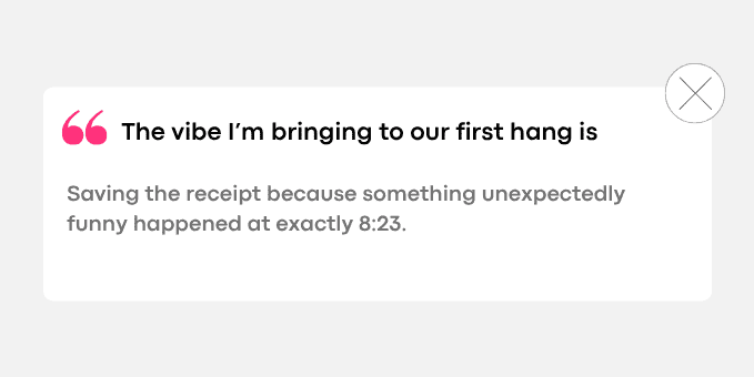 4. Saving the receipt because something unexpectedly funny happened at exactly 823.