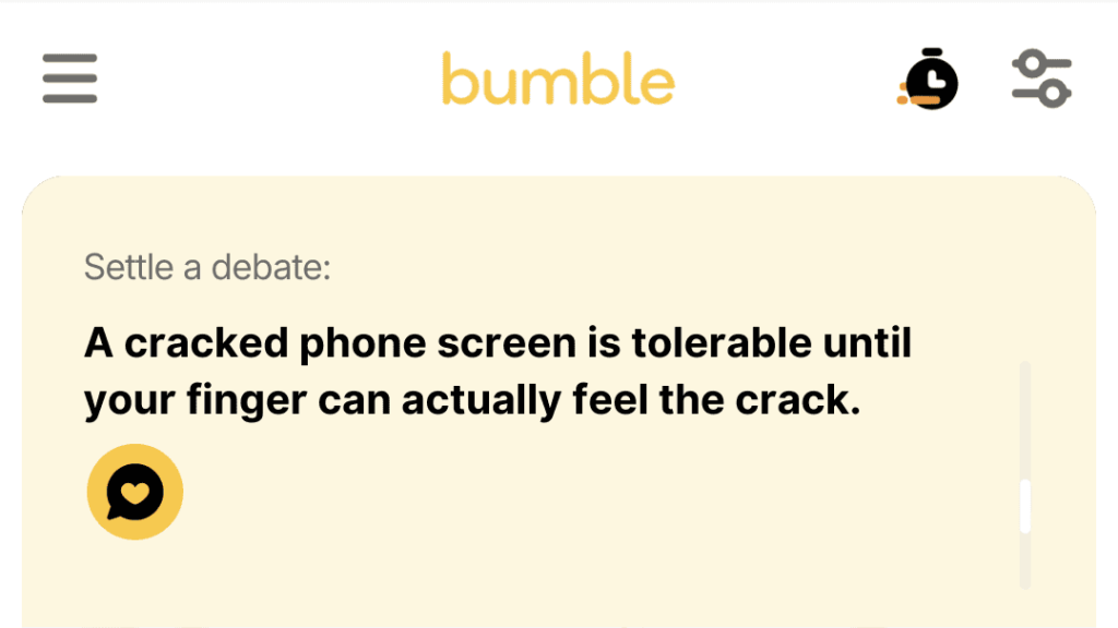 A cracked phone screen is tolerable until your finger can actually feel the crack.