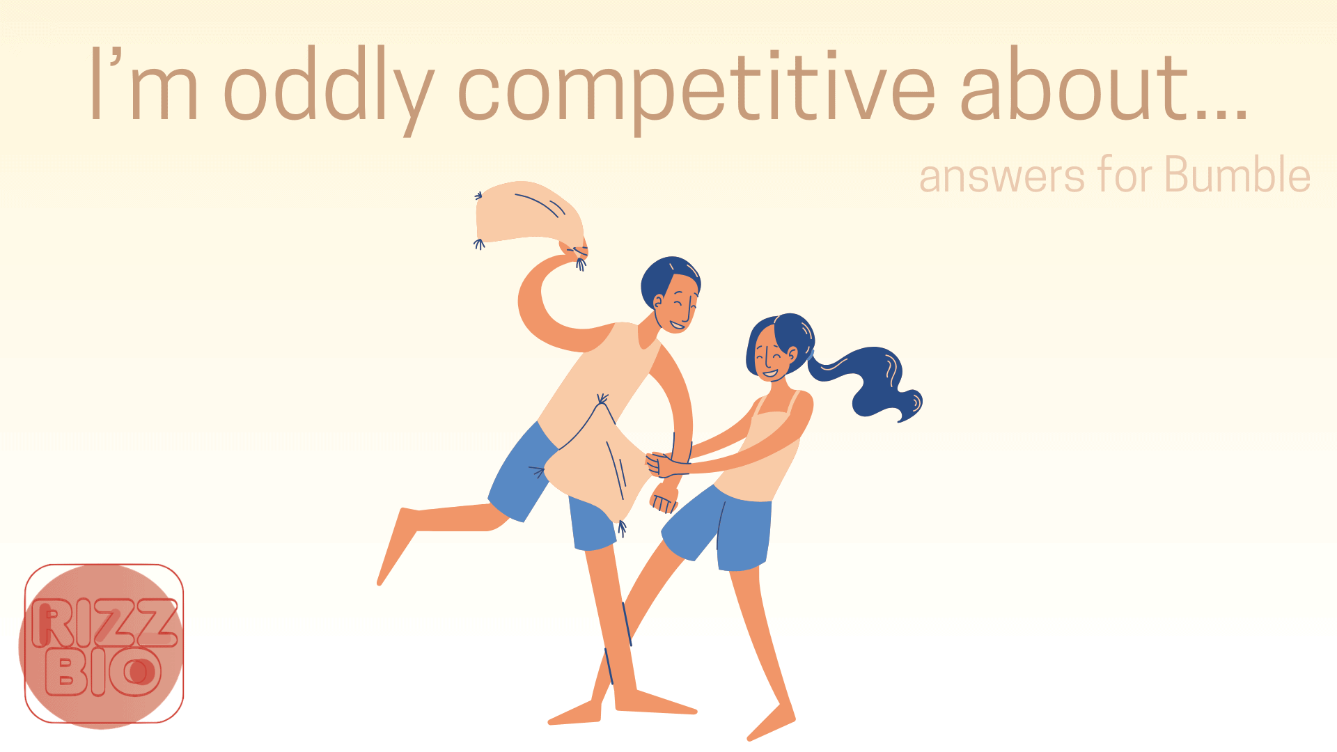 I’m oddly competitive about