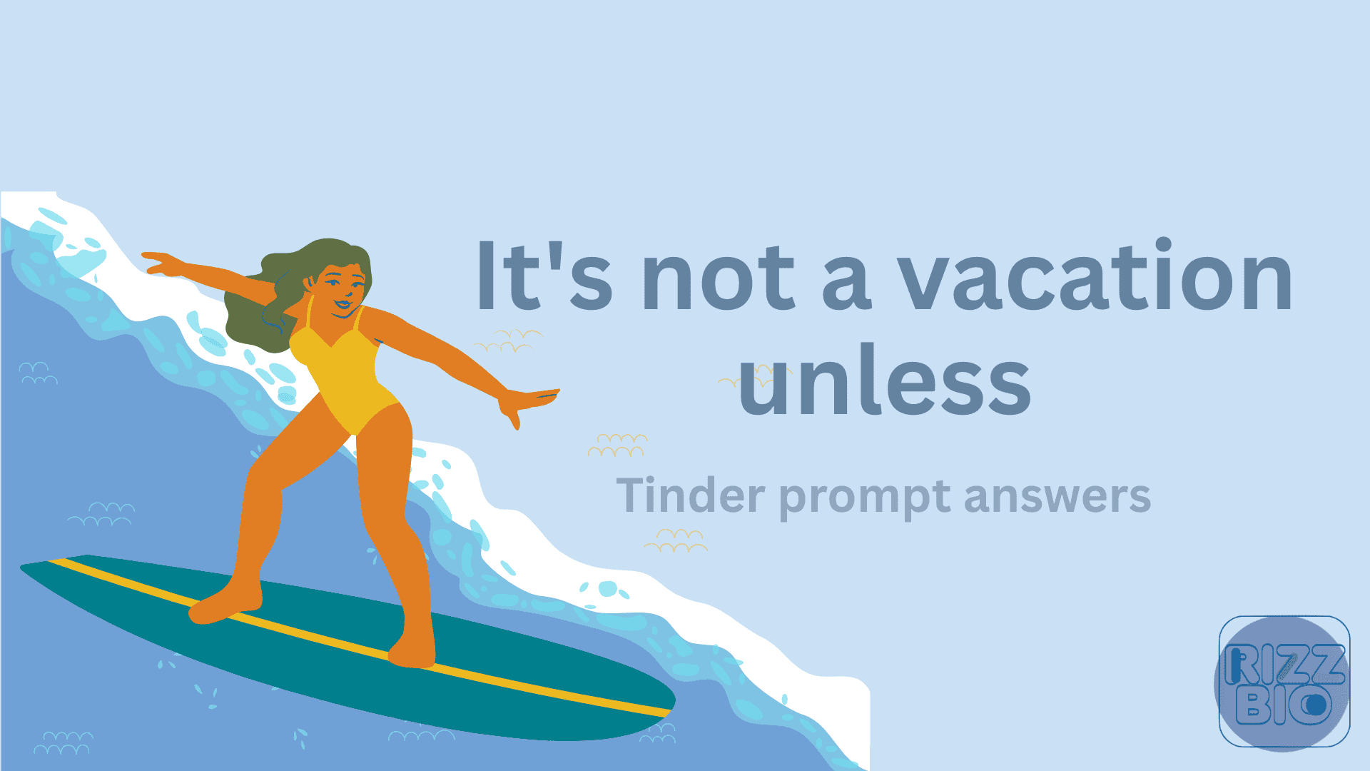 It's not a vacation unless