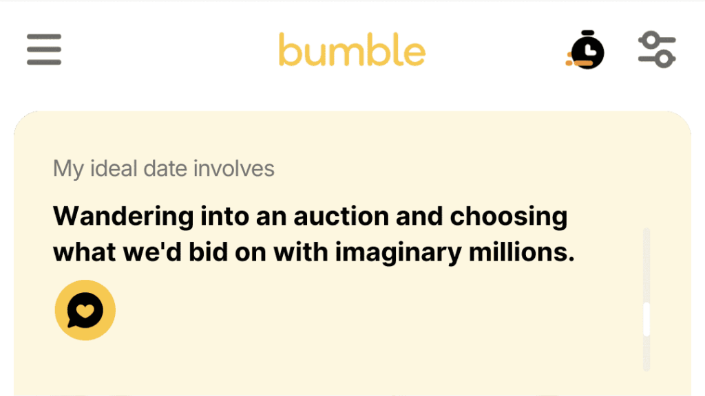 1. Wandering into an estate auction and choosing what we'd bid on with imaginary millions.