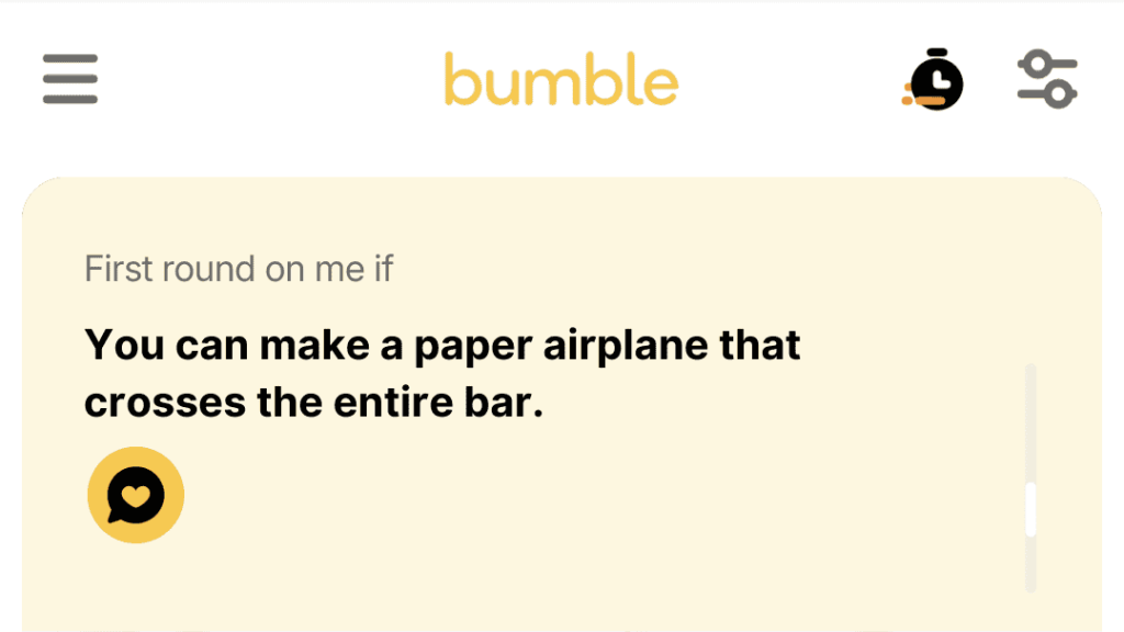 1. You can make a paper airplane that crosses the entire bar.