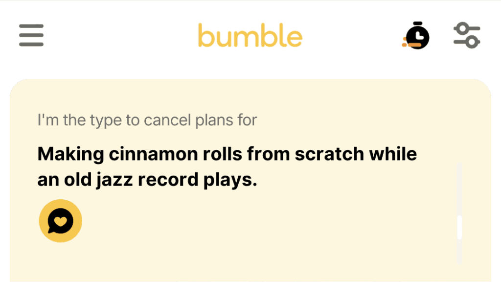 2. Making cinnamon rolls from scratch while an old jazz record plays.