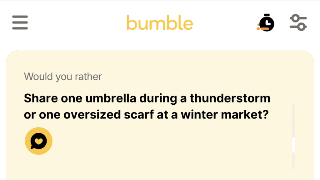 2. Share one umbrella during a thunderstorm or one oversized scarf at a winter market