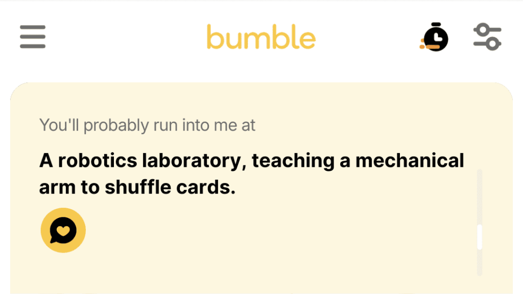 3. A robotics laboratory, teaching a mechanical arm to shuffle cards.