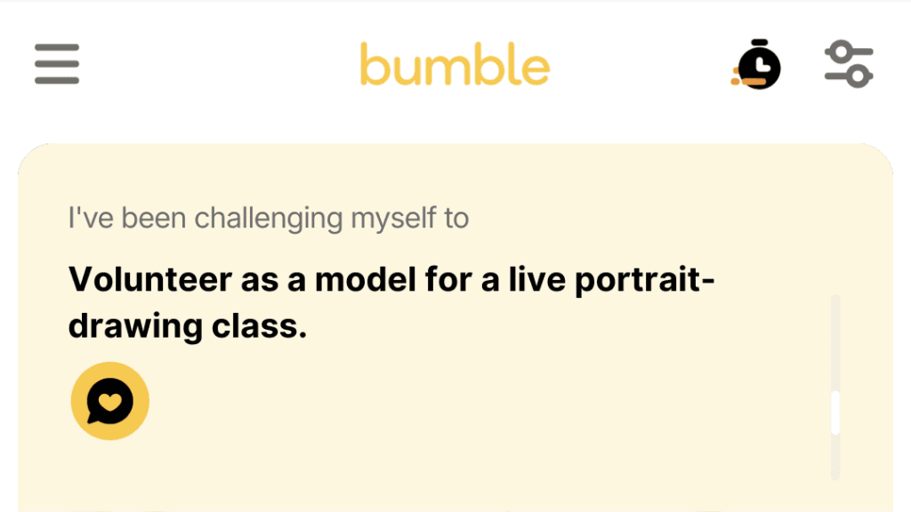 3. Volunteer as a model for a live portrait-drawing class.